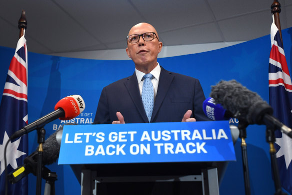 Peter Dutton began the election campaign with a press conference in Brisbane. Queensland will host all three party leaders on Saturday.
