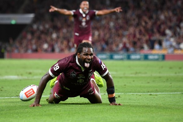 Edrick Lee and cousin Brenko Lee made their Maroons debut in the 2020 State of Origin decider, with Edrick scoring a deciding try in Queensland's match-winning match.