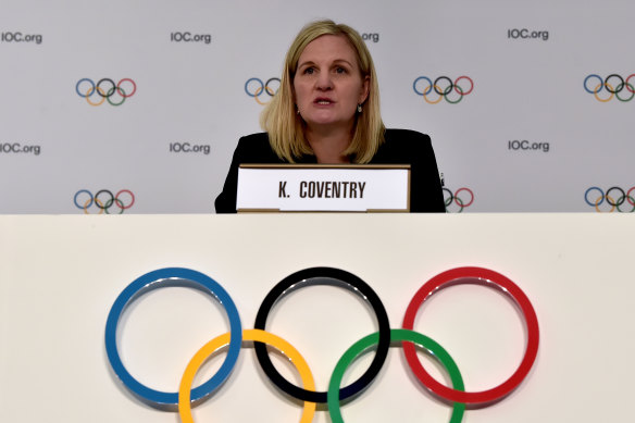 New IOC president Kirsty Coventry.