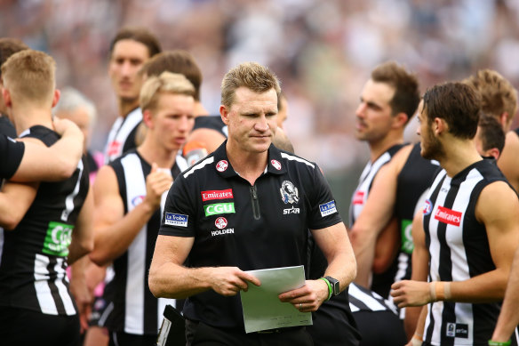 Nathan Buckley is stepping down as Collingwood coach.