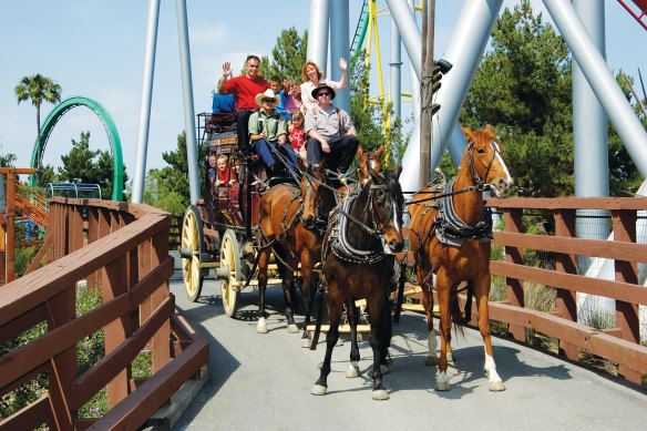 Mild rides: A horse-drawn coach.