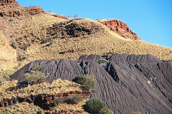Asbestos tailings at Wittenoom.