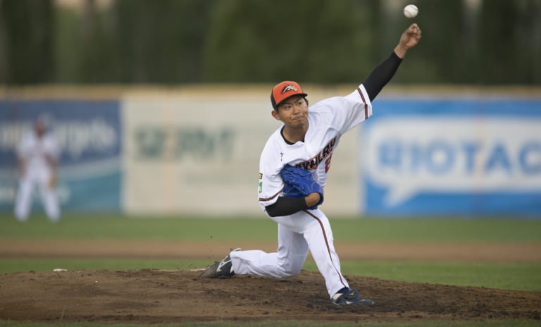 Canberra Cavalry pitcher Shota Imanaga.