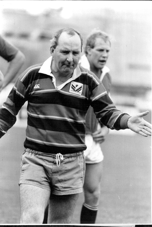 Alan Jones had a successful tenure as Wallabies coach. He is pictured in 1987.