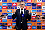 New Wallabies coach Les Kiss speaks to the media.