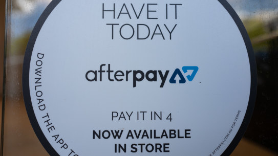 Afterpay shares hit a new record high of $159 at the open. 
