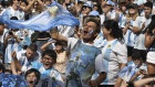 Celebrations in central Buenos Aires as Argentina advances through to the knockout round of the World Cup in Qatar.