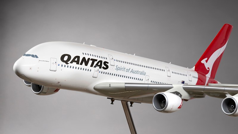 Qantas A380 model (engine intact) tops aviation sale