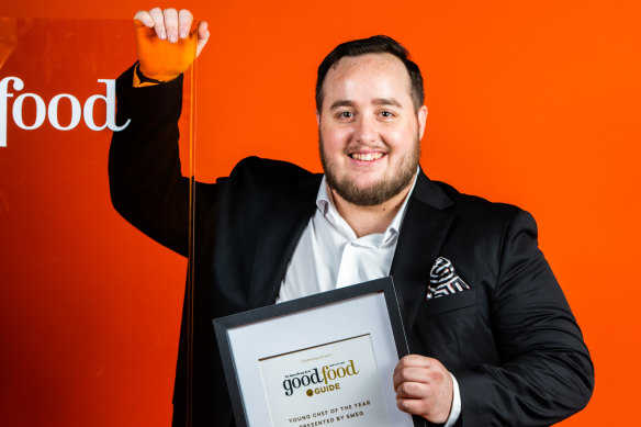 Young Chef of the Year, Luke Bourke. 