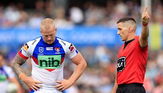 Mitch Barnett gets his marching orders on the fateful day in Bathurst.