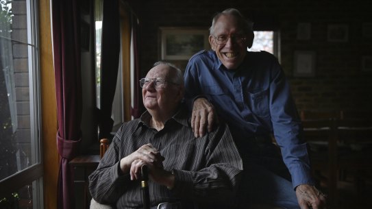 Terry Goulden and John Greenaway have been together for 55 years.