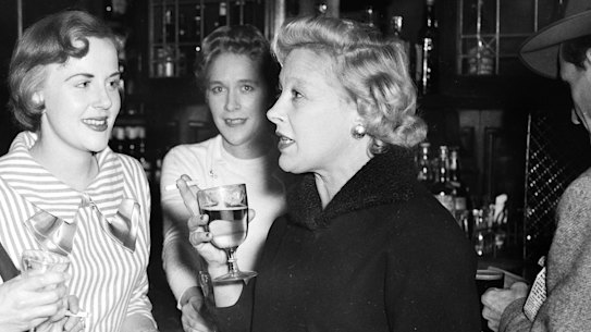 Ladies drink at the bar of the Newcastle Hotel.