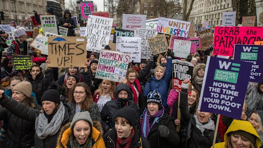 More people are now protesting against sexual harassment in the workplace. 