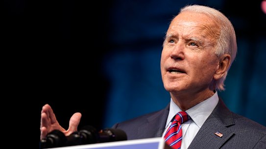 Joe Biden will be sworn in as president in January.