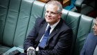 Then-treasurer Scott Morrison cradles his lump of coal in Question Time in 2017.