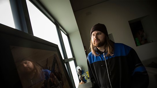 Renter James Cook would like to live alone, but rents are too high.