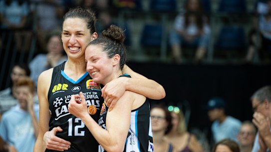 Marianna Tolo, left, is yet to make a decision on where she will play next season.