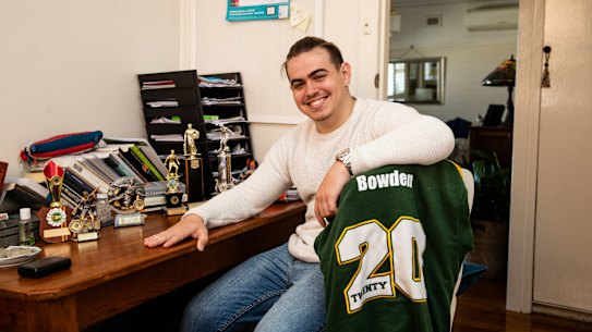 Liam Bowden, in year 12 at Epping Boys' High, received an early offer to study law at Western Sydney University.