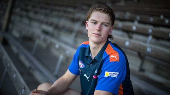 AFL draft hopeful Josh Eyre. 