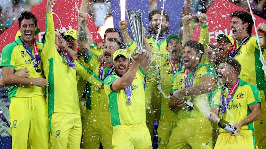 Australia win the T20 World Cup in the UAE.