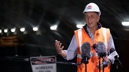 Transport Minister Andrew Constance says he wants to see all vehicles in NSW electrified.