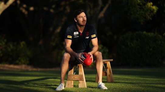 Michael Hibberd at Melbourne's hub in Queensland this week.