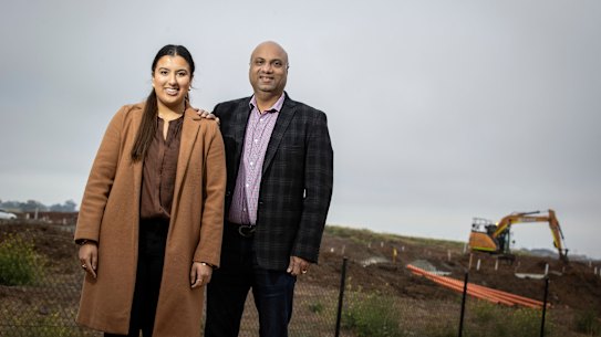 Gurpreet Verma and his daughter Rhea in Thornhill Park, near Melton.
