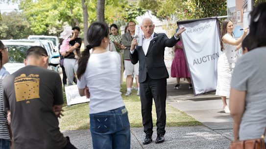 An auctioneer in Melbourne.