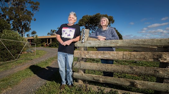 Bob and Christine Levy live metres from the Maddingley Brown Coal landfill site.
