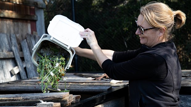 Some councils provided residents with benchtop caddies to empty into larger bins.