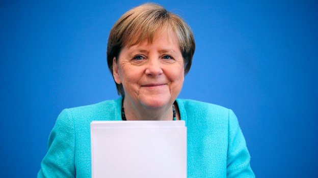 Job done: Angela Merkel is leaving the world stage after 16 years as German Chancellor.