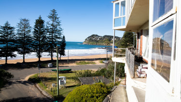 The ageing apartment block and deli at Whale Beach are owned by the Cassar tourism family.