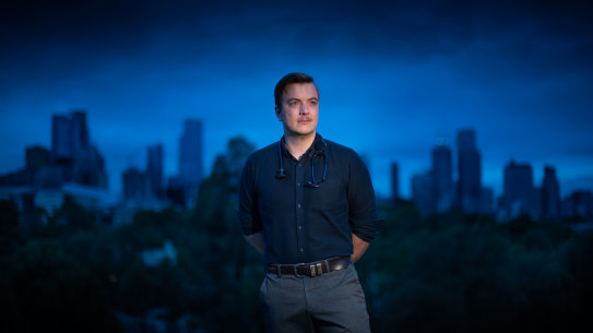 Doctor Gavin Wayne worked in Victoria’s hospital system during the “perfect storm” of the Omicron wave.