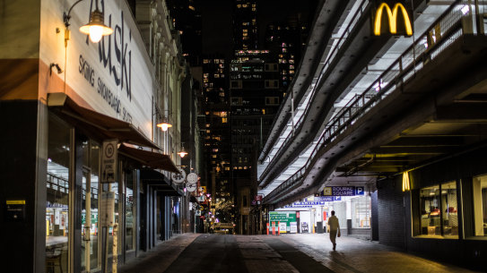 Melbourne in the midst of lockdown six in August 2021.