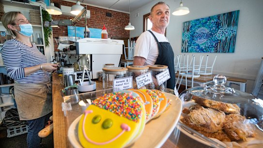 Trevor Robinson is planning to reopen his Barwon Heads cafe for indoor service. 