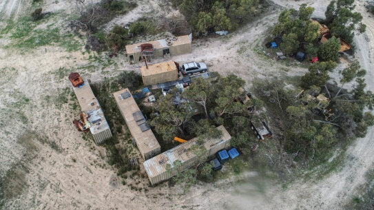 The bush block in western Victoria where more than four million litres of chemical waste has been buried.