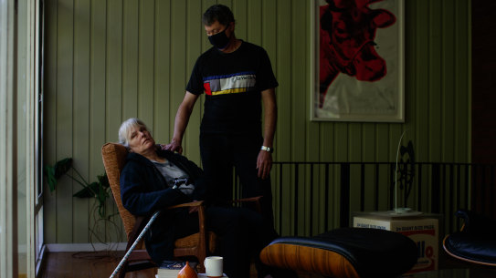 Sandra Byron, left, and Ashley Russell have spent many months trying to receive compensation for Byron’s diagnosed vaccine adverse reactions.