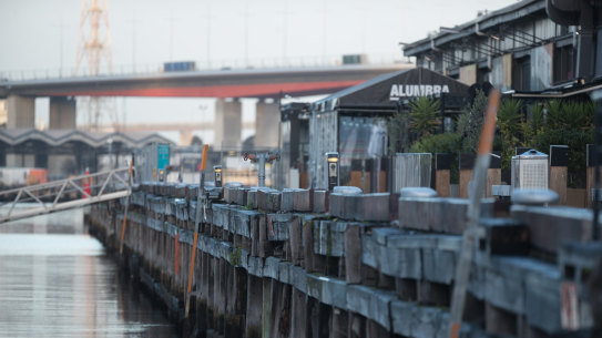 Central Pier at Docklands was evacuated after being deemed unsafe.