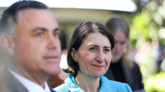 News Premier Gladys Berejiklian and Deputy Premier John Barilaro announce the new Cabinet. 31st March 2019. Photo by Edwina Pickles.