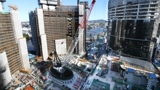 The Queen’s Wharf construction site, pictured on Wednesday. Star has revealed a 10 per cent cost blow-out.
