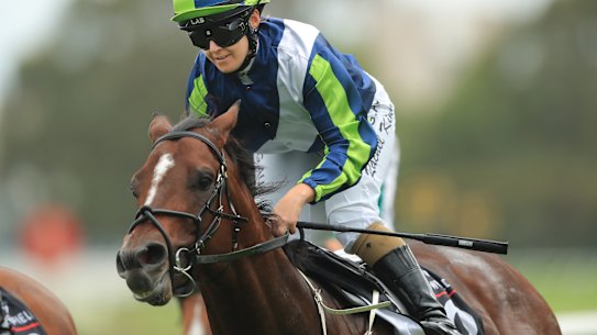 Brandenburg wins the Hobartville Stakes in February