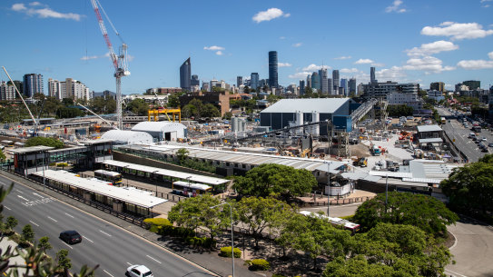 Deputy Premier Steven Miles says much of the above-ground concourse of the Gabba railway station may remain open space until after the 2032 Olympic Games.