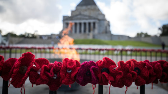 The Shrine of Remembrance in Melbourne.