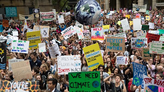 Students have taken to the streets to demand action on climate change.