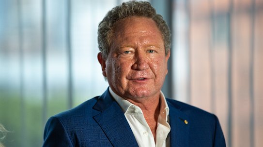 Andrew Forrest’s Fortescue Metals will invest as much as $9.2 billion in renewable energy.