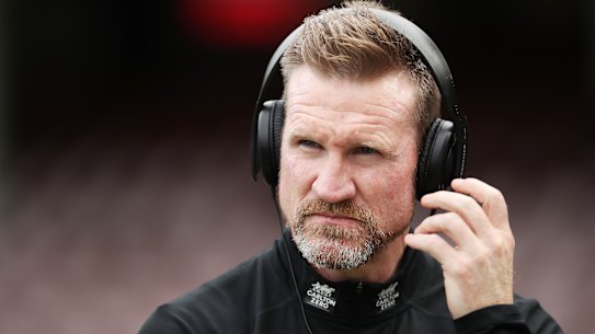 Former Collingwood coach Nathan Buckley.