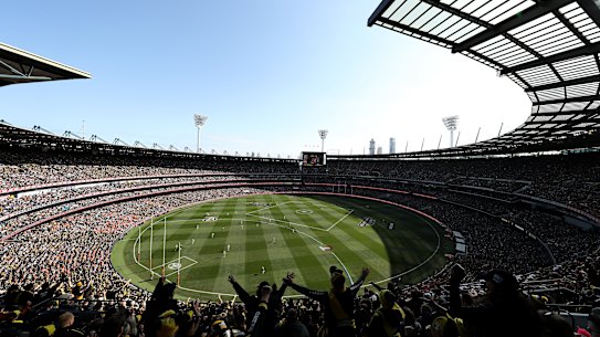 The 2019 AFL grand final at the MCG. 