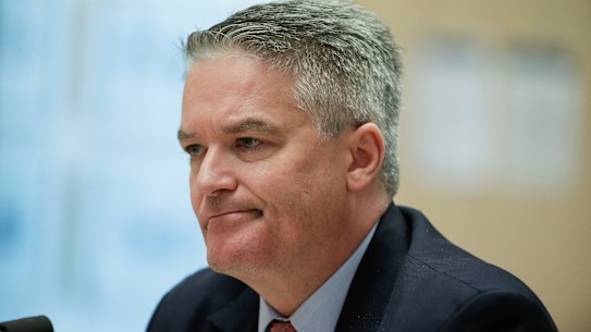 Mathias Cormann addressed business leaders in Melbourne today about the coronavirus.