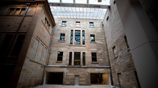 Inside the Grand Hall - the new heart of the museum.