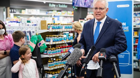 Prime Minister Scott Morrison in Sydney on Friday.